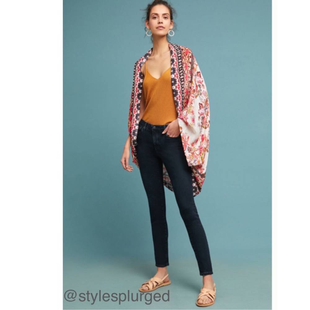 🎉HP🎉 NWT ANTHRO AG Abbey Mid-rise Skinny Ankle Jean 28P - Picture 2 of 4